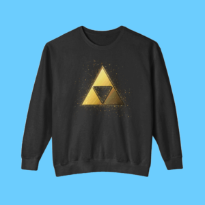 Golden Triangle with Confetti Illustration Gaming T-Shirt Sweatshirt